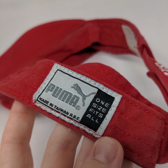 St. Louis Cardinals Puma Strapback Sun Visor Cap Hat Red OSFA Embroidered Logo - Picture 7 of 8